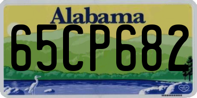 AL license plate 65CP682