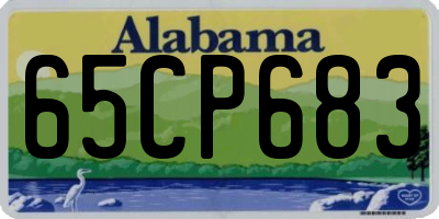 AL license plate 65CP683