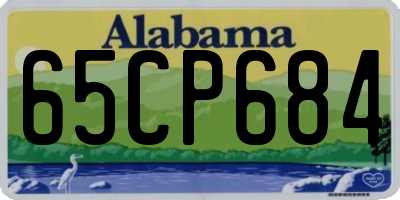AL license plate 65CP684