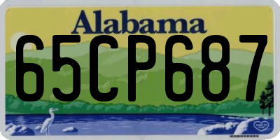 AL license plate 65CP687