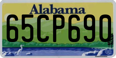 AL license plate 65CP690