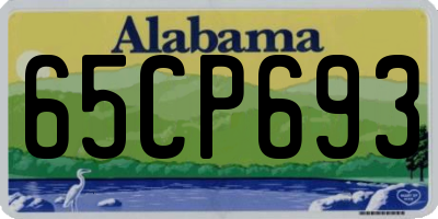 AL license plate 65CP693