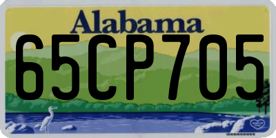 AL license plate 65CP705
