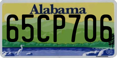 AL license plate 65CP706