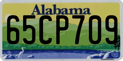 AL license plate 65CP709