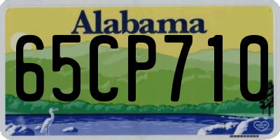 AL license plate 65CP710