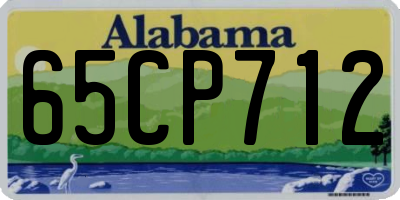 AL license plate 65CP712