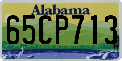 AL license plate 65CP713