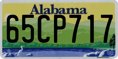 AL license plate 65CP717