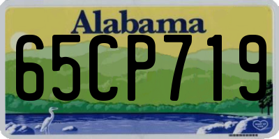 AL license plate 65CP719