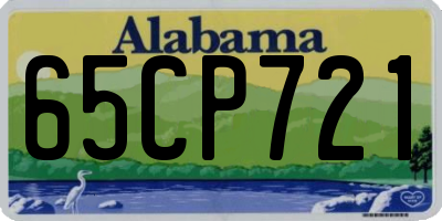 AL license plate 65CP721