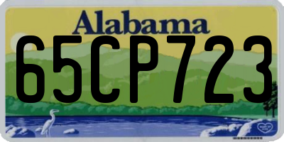 AL license plate 65CP723