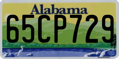AL license plate 65CP729