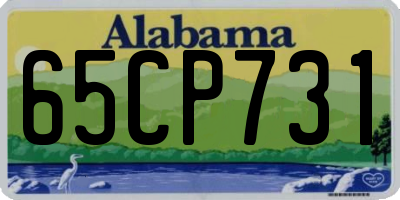 AL license plate 65CP731