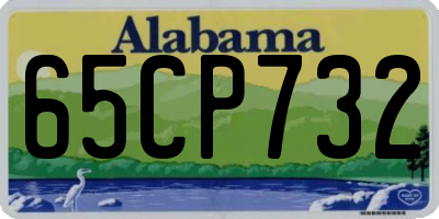 AL license plate 65CP732