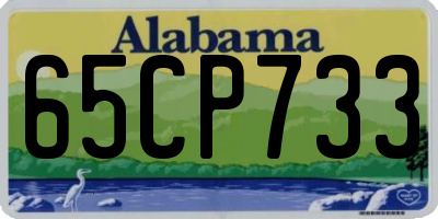 AL license plate 65CP733