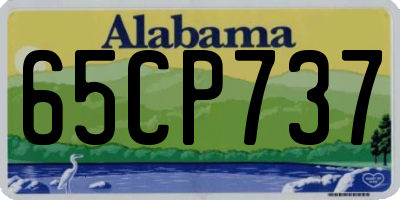 AL license plate 65CP737