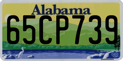 AL license plate 65CP739