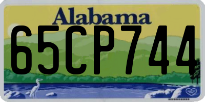AL license plate 65CP744