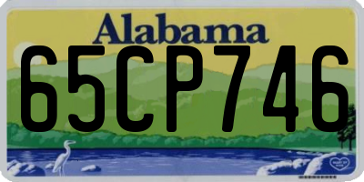 AL license plate 65CP746