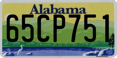 AL license plate 65CP751