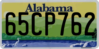 AL license plate 65CP762