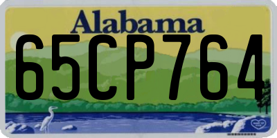 AL license plate 65CP764