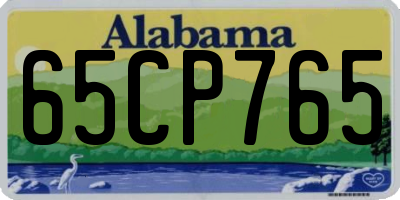 AL license plate 65CP765