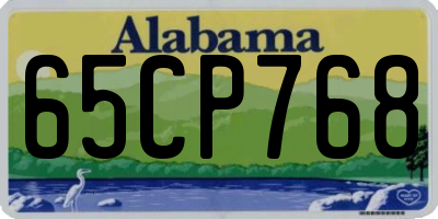 AL license plate 65CP768