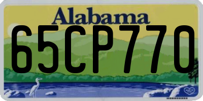 AL license plate 65CP770
