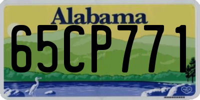 AL license plate 65CP771