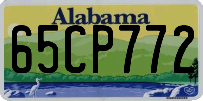 AL license plate 65CP772