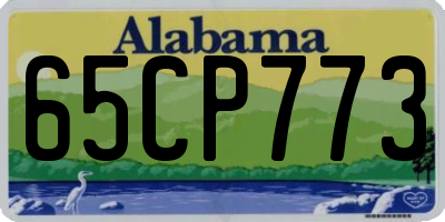 AL license plate 65CP773