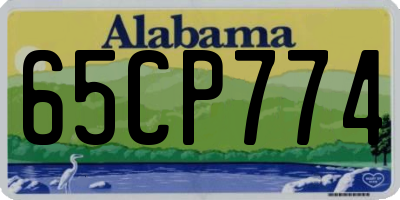 AL license plate 65CP774