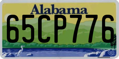 AL license plate 65CP776