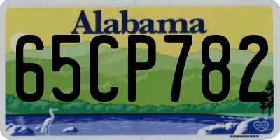 AL license plate 65CP782