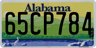 AL license plate 65CP784