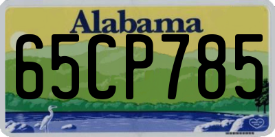 AL license plate 65CP785