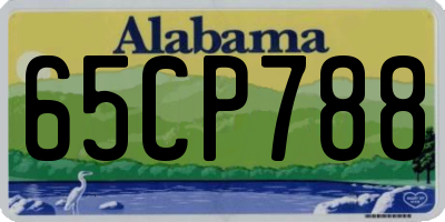 AL license plate 65CP788