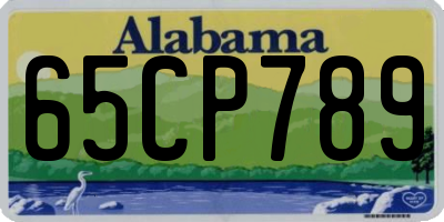 AL license plate 65CP789