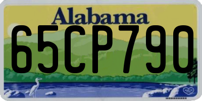 AL license plate 65CP790