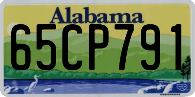 AL license plate 65CP791