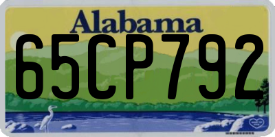 AL license plate 65CP792