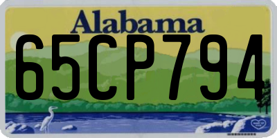 AL license plate 65CP794