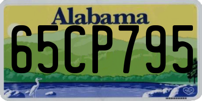 AL license plate 65CP795