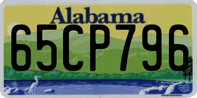 AL license plate 65CP796