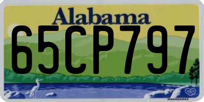AL license plate 65CP797