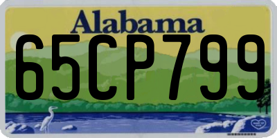 AL license plate 65CP799