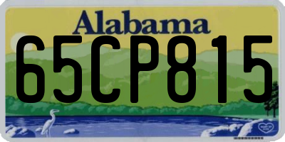 AL license plate 65CP815