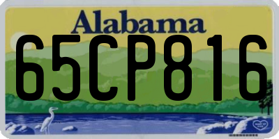 AL license plate 65CP816